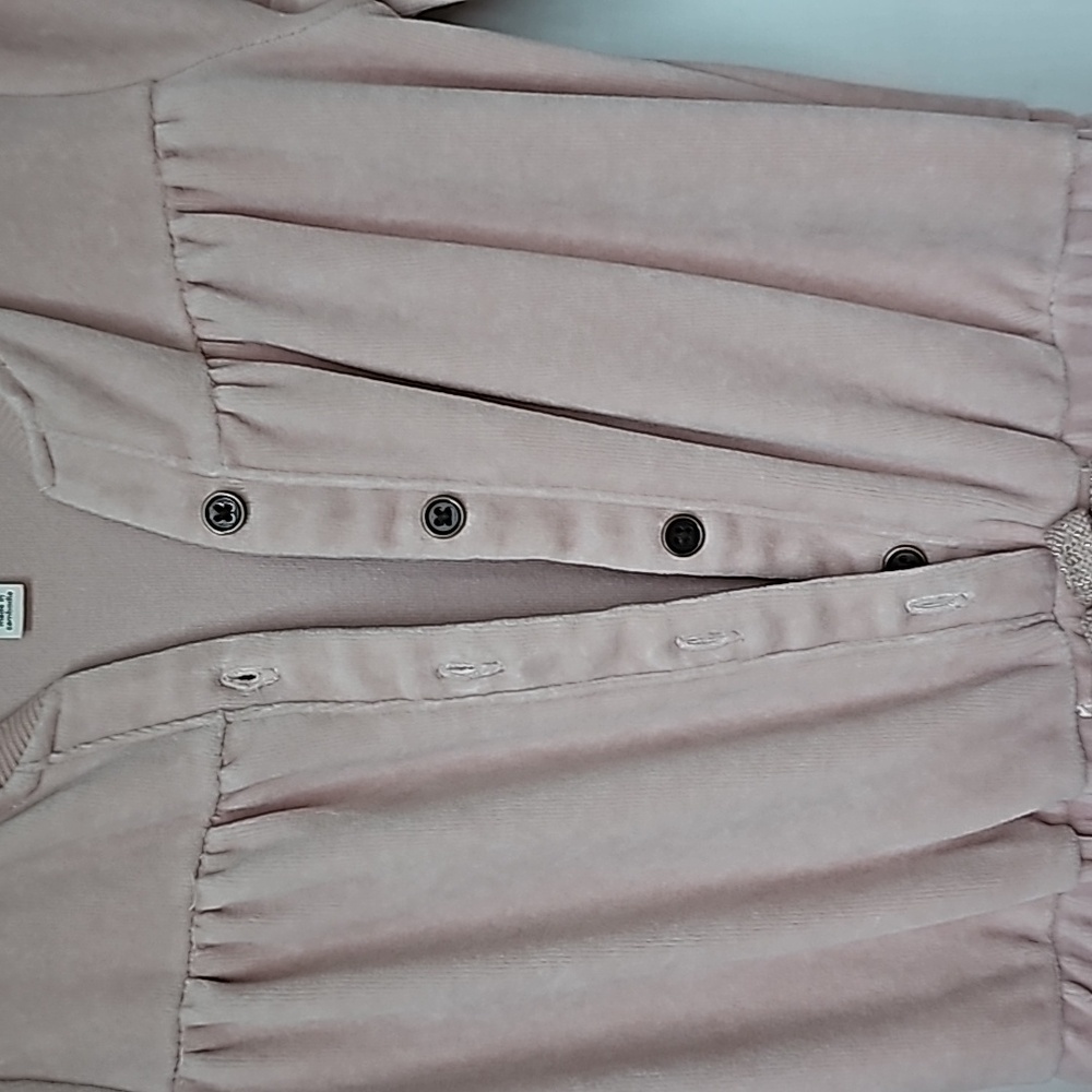 GYMBOREE | Pale Pink Velvet Long-Sleeve Jumpsuit with Pockets - Picture 3 of 12